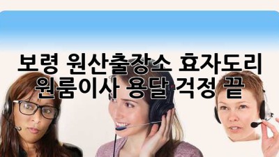 보령 원산출장소 효자도리 원룸이사 용달, 걱정 끝!